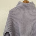 Aerie  XS Purple Knit Mock Neck Oversized Sweater Photo 2