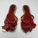 Champion Sundance Slide Red Leather Sandals Size 37 Photo 2