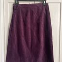 Purple Skirt Faux Suede Size M Photo 2