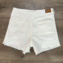 American Eagle  High Rise White Mom Jean Shorts Size 8 Photo 2