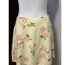 Abound  Womens Straight Skirt Multicolor Yellow Floral Mini Lined Side Zip M New Photo 1