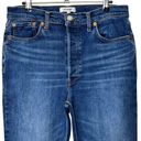 RE/DONE  90s High-Rise Ankle Crop Jeans In Royal Fade Denim  Button Fly Size 31 Photo 12