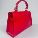 Vera Pelle Small Red Handle Bag with a Strap | Made in Italy | Photo 2