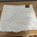 White Denim Mini Skirt Size 2 Photo 1