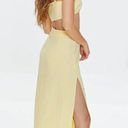 Forever 21 Yellow Cutout MIDI Dress  Photo 1