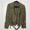 ALLSAINTS  Luna Suede Goat Leather Biker Jacket Size 0 Photo 2