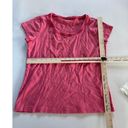 Coldwater Creek  Shirt Women Small Pink Naturals Short Sleeve Neck Detail Cotton Photo 4