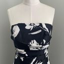 White House | Black Market  Black Floral Corset Dress Photo 2