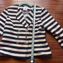 CAbi  striped 6 button blazer size 10 Photo 7