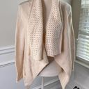 Michael Kors  cream waterfalls open sweater cardigan size medium Photo 1