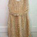 Sabo Skirt NWT Sabo Luxe Tan Sahana Drape Dress Photo 4