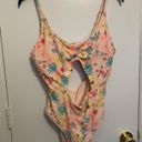 Celebrity Pink  Ruched V-Neck One Piece Swimsuit Size XL Photo 3