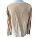 Habitat  Women's Golden Peach Flared V Shape Long Sleeves Scoop Neck Sweater Size Photo 2