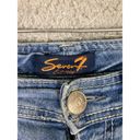 Seven7  Women's Size 4 Blue Denim Capri Jeans Low Rise Light Wash Photo 3