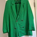 ZARA Green Tweed Blazer Photo 0