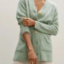 Everlane  The Oversized Alpaca Pocket Cardigan Button Front Wool Green (M) Photo 2