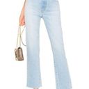 Rolla's  Original High Rise Straight Jean in Comfort Sky Size 30 Raw Hem Photo 0