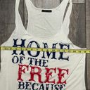 Sweet Claire Red White Blue Home Of The Free Because Of The Brave Tank Top Large Photo 6