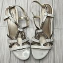 Life Stride 642- Womens Gaze.White Open Toe Strappy Slingback 1.5" Wedge Sand Photo 1