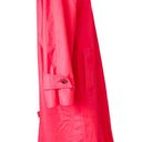 London Fog Vintage  HOT pink floral lining padded shoulder raincoat size LP XLP Photo 7