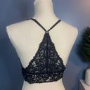 Aerie Black Floral Lace Bralette Photo 1