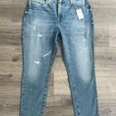 Good American NWT  Good Classic Jeans High Rise Distressed Indigo046 US 14/28"Ins Photo 2