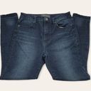 Harper  14" High Rise Cropped Raw Hem Dark Wash 76% Cotton Skinny Jeans 29 Photo 0