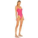 frankie's bikinis  / Revolve Marie Ribbed Underwire One Piece in Pink Punch Photo 4