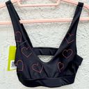 Beach Riot  black red heart set leggings and sports bra small Photo 2