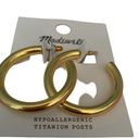 Madewell  Gold Lightweight Chunky Oversized Hoop Earrings Photo 2