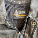 London Fog thrashed vintage  boots leather jacket / xl, 26” ptp, 25” length / right pocket is missing snap button Photo 5