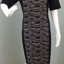 DKNY NWT Women's  Black Panel Space Dye Print Short Sleeve Sheath Dress Sz 12 Photo 2