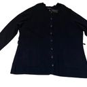 Lane Bryant  Glamour Black Button Front Patch Pocket Cardigan Sweater 26/28 New Photo 3