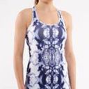 Lululemon  Cool Racerback Ink Blot White Deep Indigo Photo 5