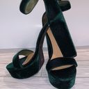 Bamboo  Women's Chunky Heel Platform Sandal with Ankle Strap, Green Sz 7.5 women Photo 4