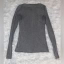 Lululemon gray cotton long sleeve size 2/4 Photo 1