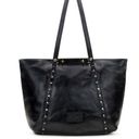 Patricia Nash  Benvenuto Black Leather Distressed Large Tote Bag Studded Purse Photo 0