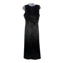 Walter Baker  Women's Shimmery Black Midi Crew Neck Sleeveless Dress Size 4 Photo 3