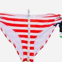 California Waves  Red/White Striped Bikini Bottoms - Large Photo 6