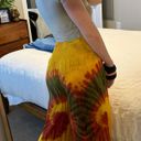 Tie Dye Flowy Pants Yellow Size M Photo 1