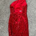 Amazon Red Sparkly Dress Photo 1