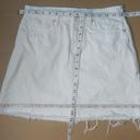 BLANK NYC  White Denim Frayed Mini Skirt Size 25 Photo 4