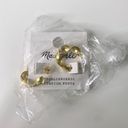 Madewell NWT  Twisted Ribbon Hoop Earrings Vintage Gold Photo 1