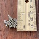 Sterling Silver Vintage 925  Ornate Articulated Pram Stroller Large Pendant Charm Photo 3