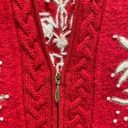 Coldwater Creek  Holiday Winter Theme Wool Vest Small Photo 5