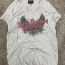 Y2k gray womens harley davidson tshirt Size L Photo 0