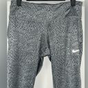 Nike Jordan  Women's Grey Dri-Fit Epic Run Tight Running Capri Size Medium Photo 3