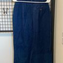 Talbots NWOT |  women’s denim maxi skirt — size 8 Photo 4