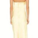 Yellow Satin Maxi Dress Photo 2