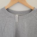 Alo Yoga  Cropped Double Take Pullover Sweater Gray Heather Women's Size S EUC Photo 7